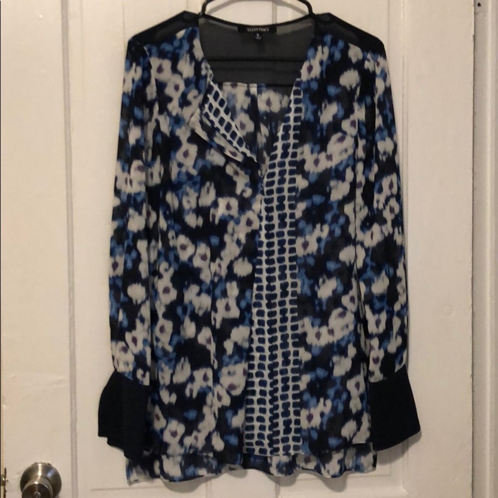 Ellen Tracy - Sheer Blouse - M